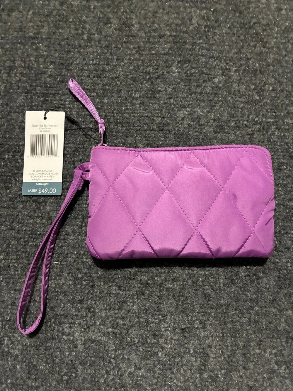 👜 NWT Vera Bradley IRIS ORCHID Essential Zip Wristlet